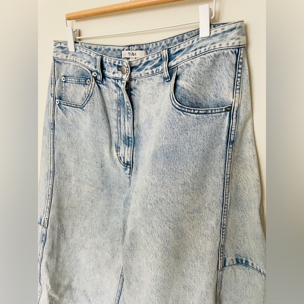 Tibi Acid Iceberg Denim Sid Jean – Size 30 – Balloon Leg